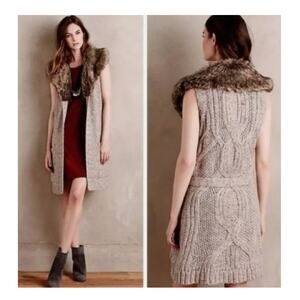 Anthropologie Angel of the North Sweater Vest XS